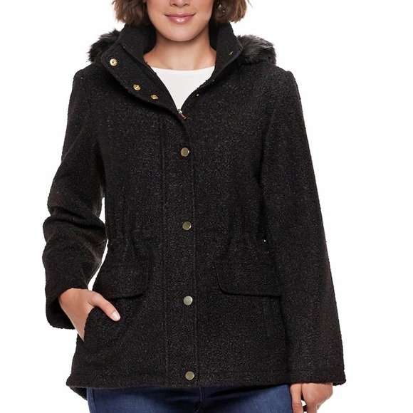 Women’s D.e.t.a.i.l.s Faux Hooded Anorak Jacket M - Picture 1 of 8